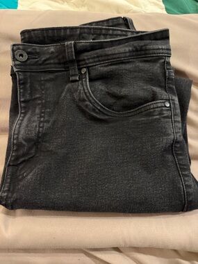 The Perfect Jean NYC Jeans Mens 36x30 Black Slim Thick Tapered Stretch Denim